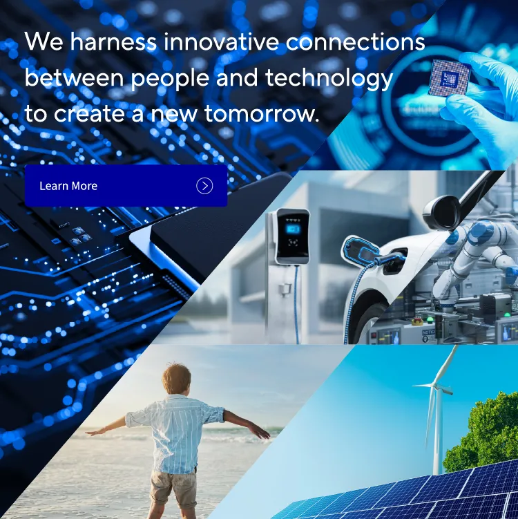 We harness innovative connections between people and technology to create a new tomorrow.