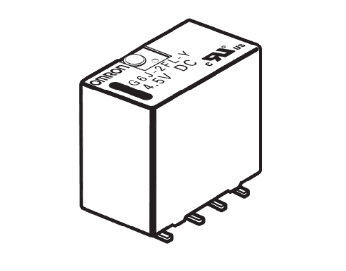 G6J-2FL-Y Surface-Mounting terminals, long