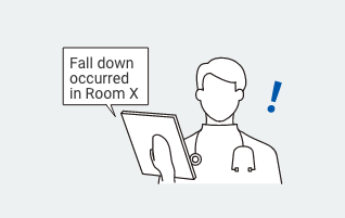 Fall down occurred in Room X