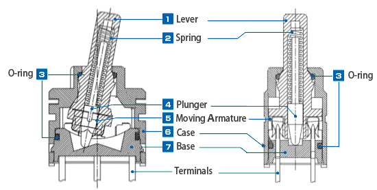 Toggle Switch Structure Image