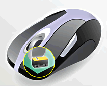 Gaming switch built into the mouse