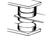 Single contact structure