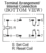 Single-winding latching relays