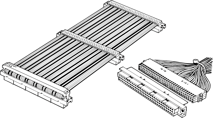 XC6 DIN Connectors with Cables Attached