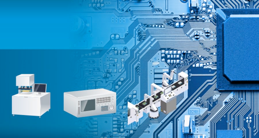 Aratas  corporate banner featuring electronic components for social innovation.