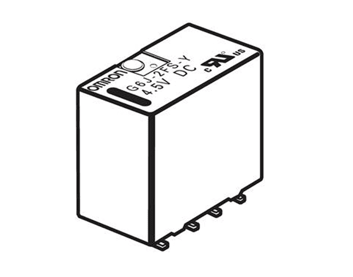 G6J-2FS-Y Surface-Mounting terminals, short