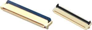 Surface mount (SMD) FPC/FFC Connector: Reliable ribbon cable connection for high-density electronic assemblies.