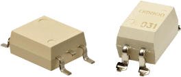 Surface mount (SMD) MOSFET Relay: Semiconductor relay offering long life and high-speed switching for PC board designs.