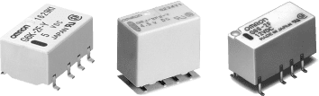 Surface mount (SMD) Signal Relay: Compact relay for high-density mounting on telecommunication and test equipment boards.