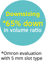 Downsizing *65% downin volume ratio *Aratas evaluation with 5 mm slot type