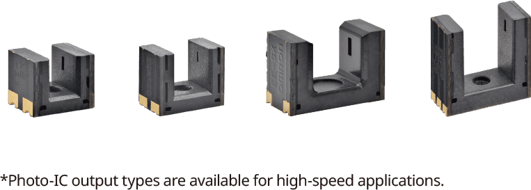 *Photo-IC output types are available for high-speed applications.