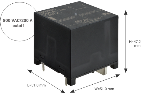 800 VAC/200 A cutoff