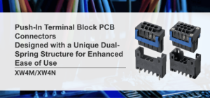 Push-In Terminal Block PCB Connectors Designed with a Unique Dual-Spring Structure for Enhanced Ease of Use
XW4M/XW4N