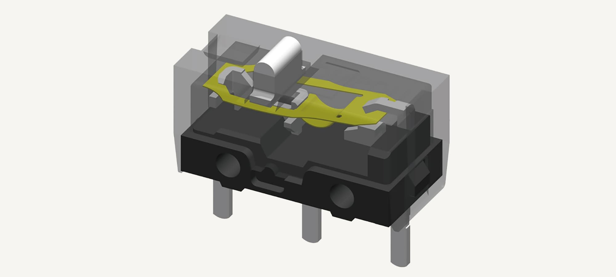 Durability visualization: Aratas switches rated for up to 70 million clicks.
