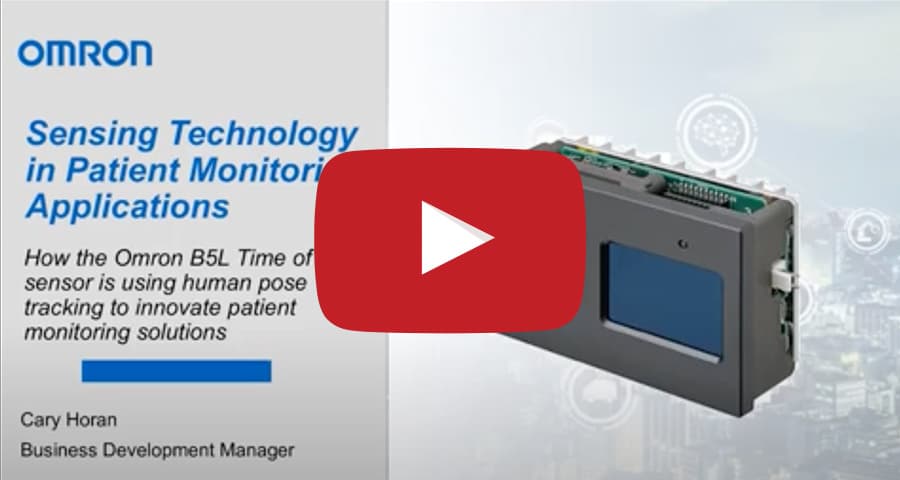 Webinar video thumbnail covering 3D TOF Sensor B5L technology and applications.