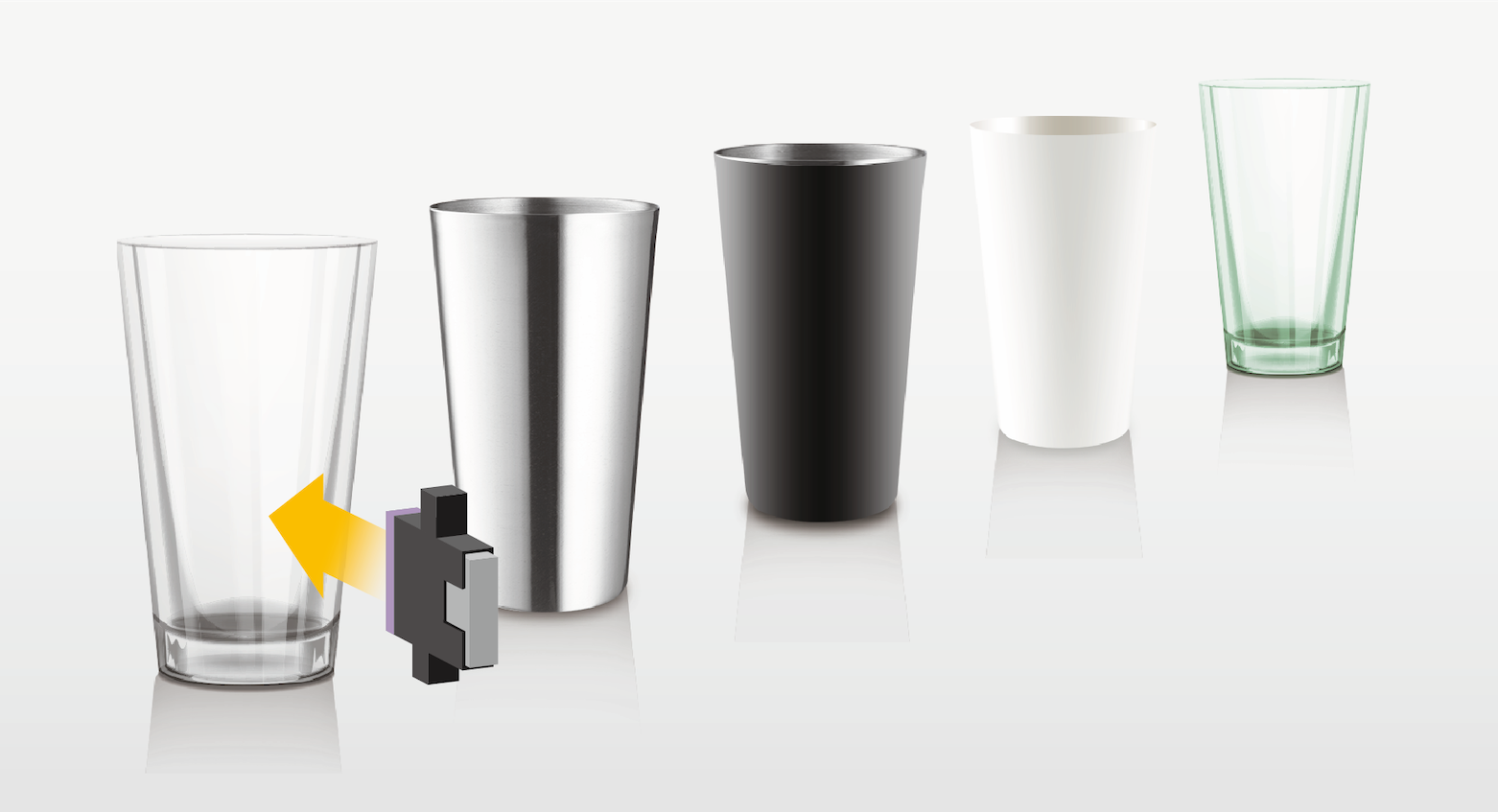 Sensing performance comparison: White paper vs. black cloth targets using B5W sensors.