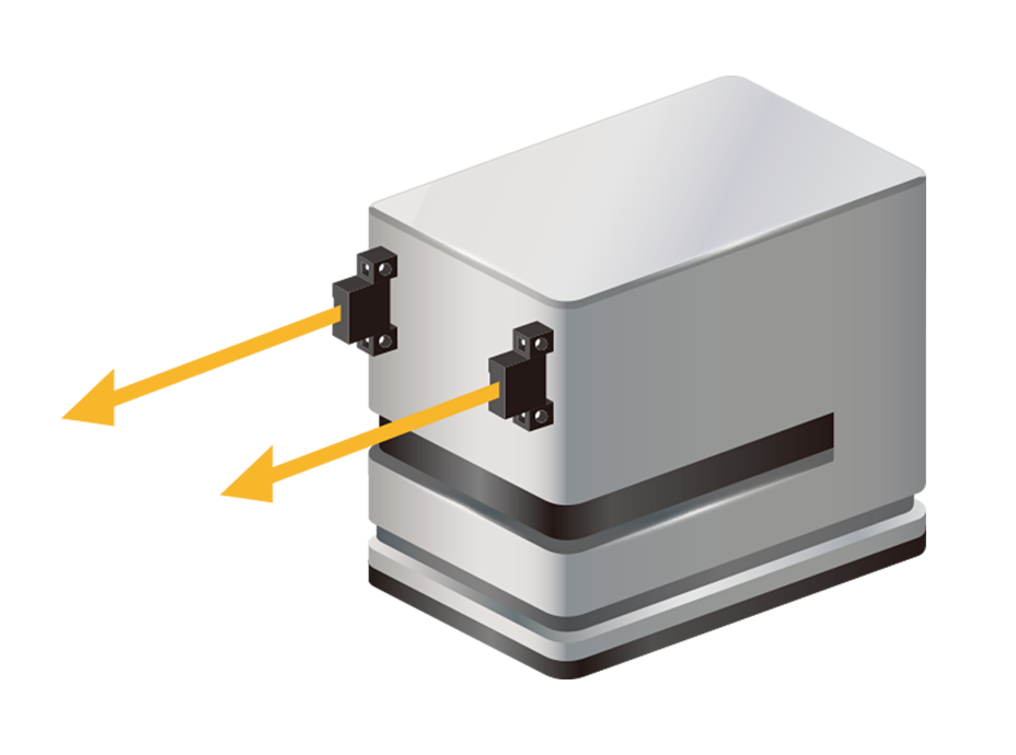 Wide-range B5W sensor model: Highlighting increased sensing distance capabilities.