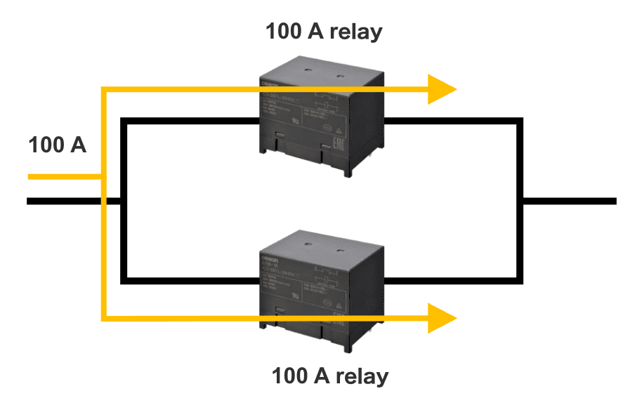 Troubleshooting flowchart for abnormal noise or vibration during relay operation.