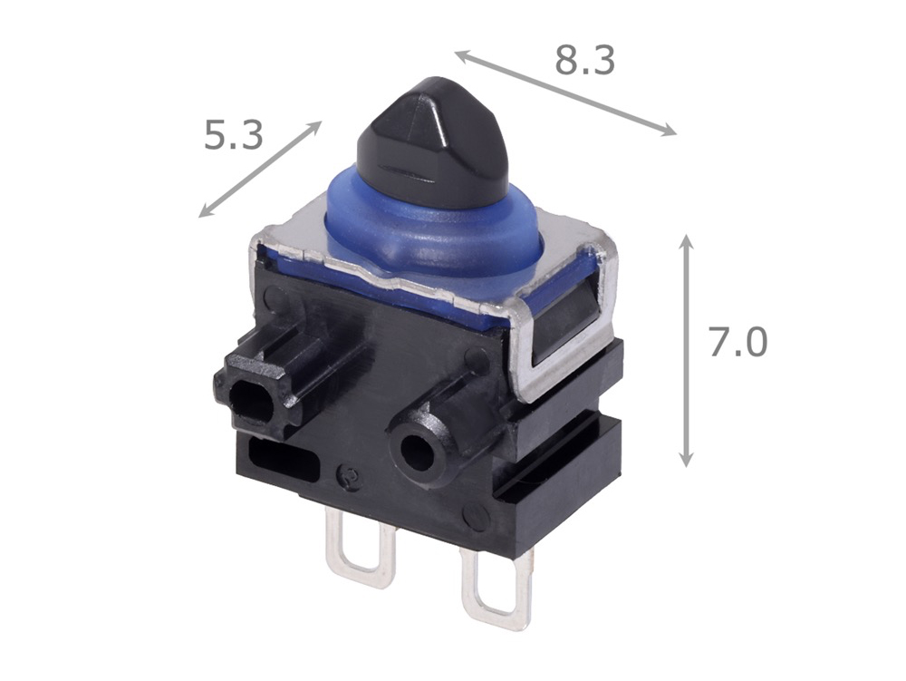 Thermal simulation of heat dissipation in high-capacity PCB-mounted relays.