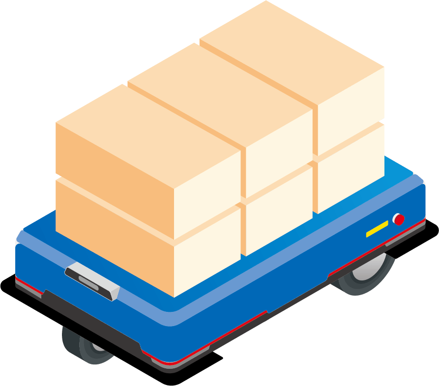 Application icon: Safety and navigation components for AGVs and AMRs.