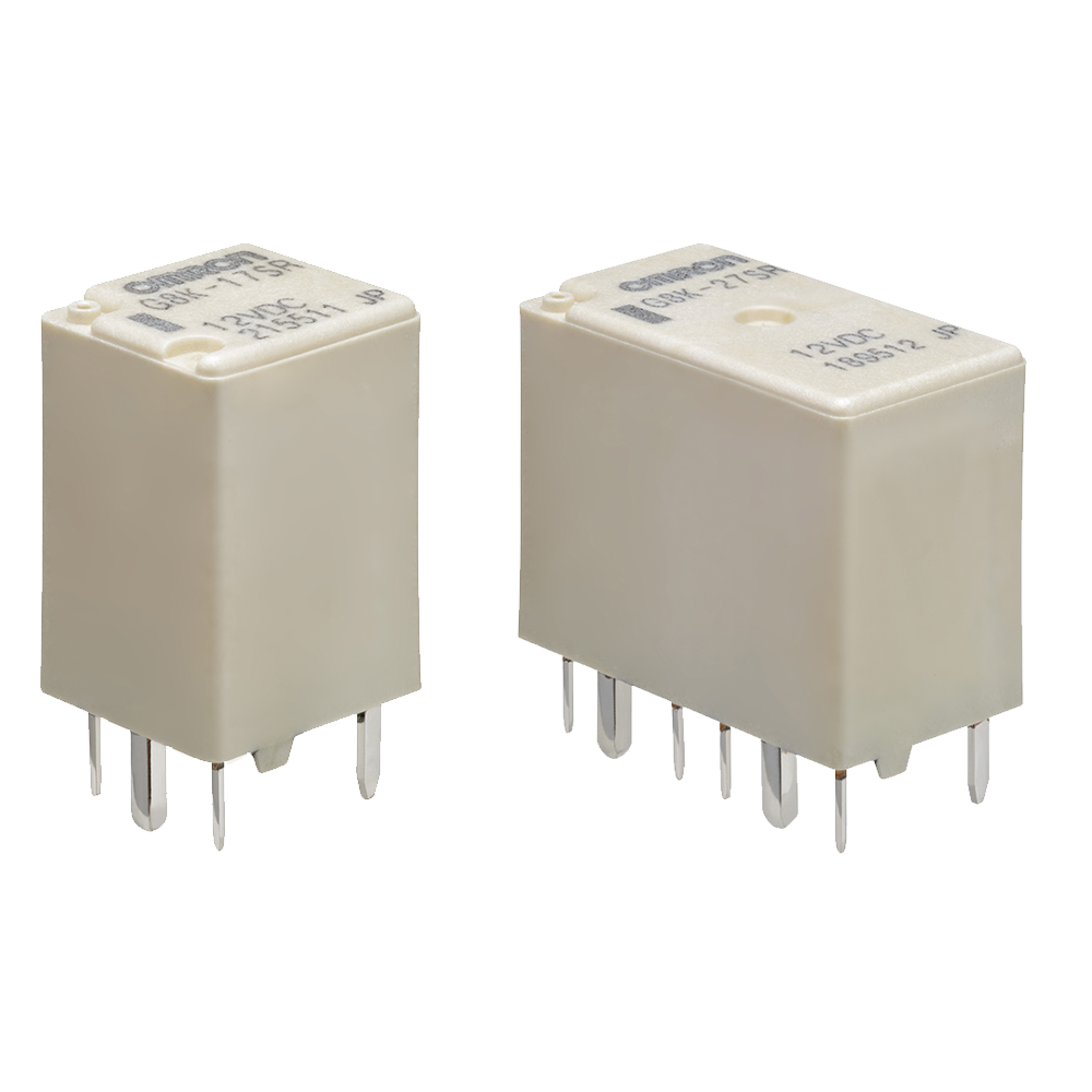 Product: Aratas G8K ultra-miniature automotive PCB relay.