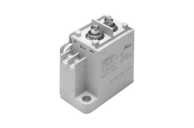 Product image of Aratas G9EK DC Power Relay: A high-capacity relay for DC high-voltage switching.