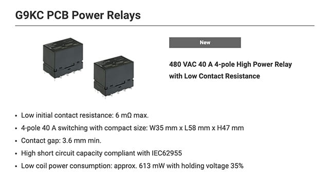 Comparison chart of power consumption: Aratas G9KC versus traditional electromagnetic contactors.