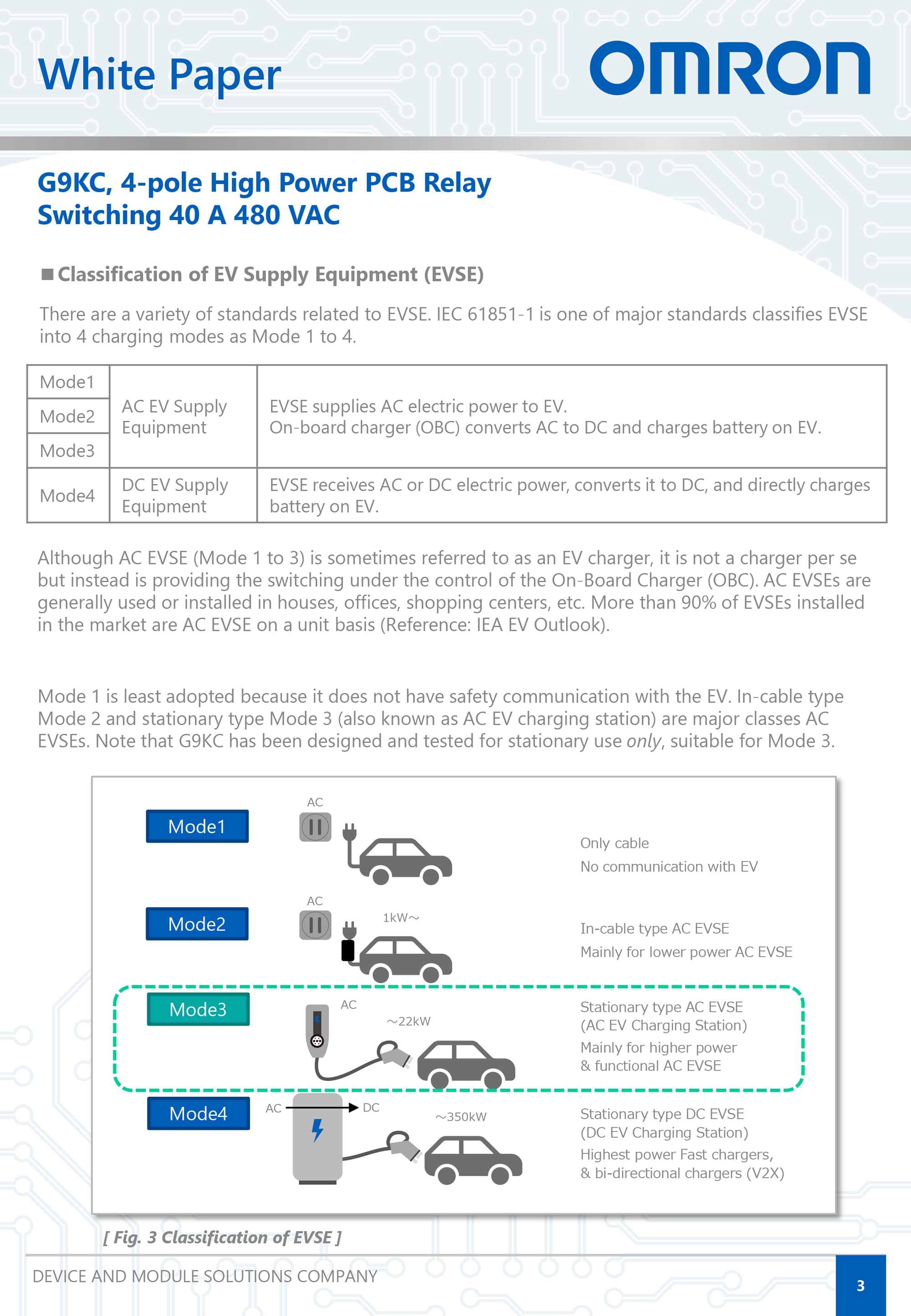 Catalog page for Aratas G9KC power relay: Illustrating its use in three-phase power conditioning systems.