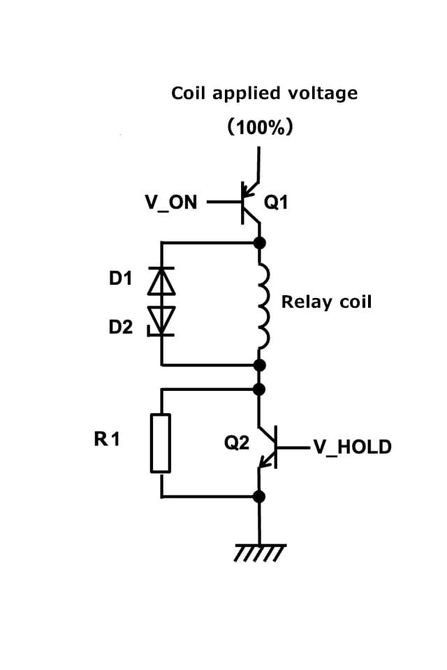 Waveform chart showing "Release Time" and "Bounce Time" when the relay coil is de-energized.