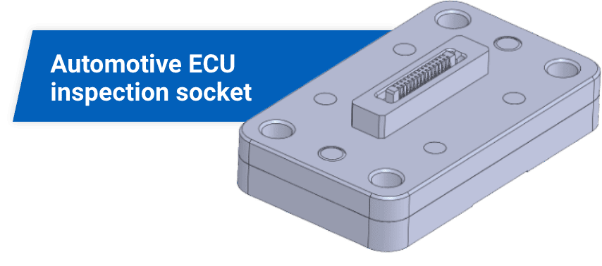 Automotive ECU inspection socket