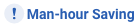 Man-hour Saving