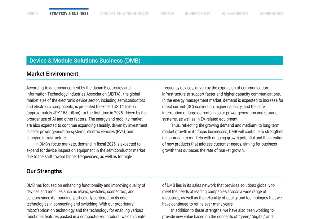 PDF download thumbnail for the Omron Corporate Profile and company overview.